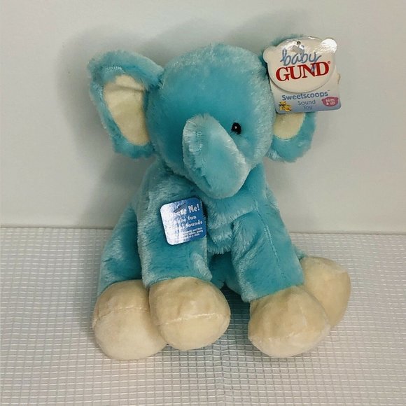 Baby Gund Sweetscoops Stompz Elephant Plush Sound - Picture 3 of 8